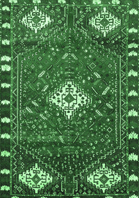 Persian Emerald Green Traditional Rug, tr838emgrn