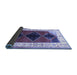 Sideview of Persian Blue Traditional Rug, tr839blu