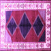 Square Persian Purple Traditional Rug, tr839pur