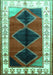 Persian Turquoise Traditional Rug, tr839turq