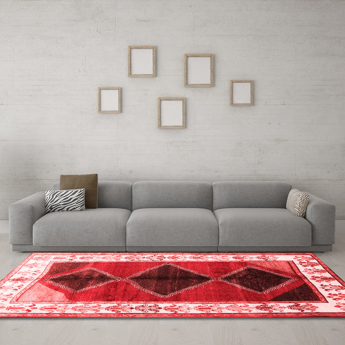 Traditional Red Washable Rugs