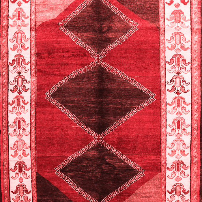 Machine Washable Persian Red Traditional Rug, wshtr839red