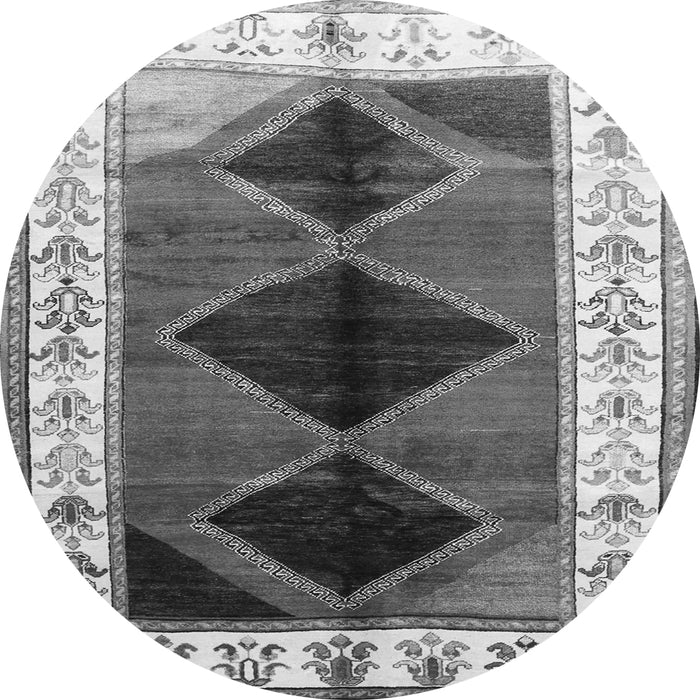 Square Persian Gray Traditional Rug, tr839gry