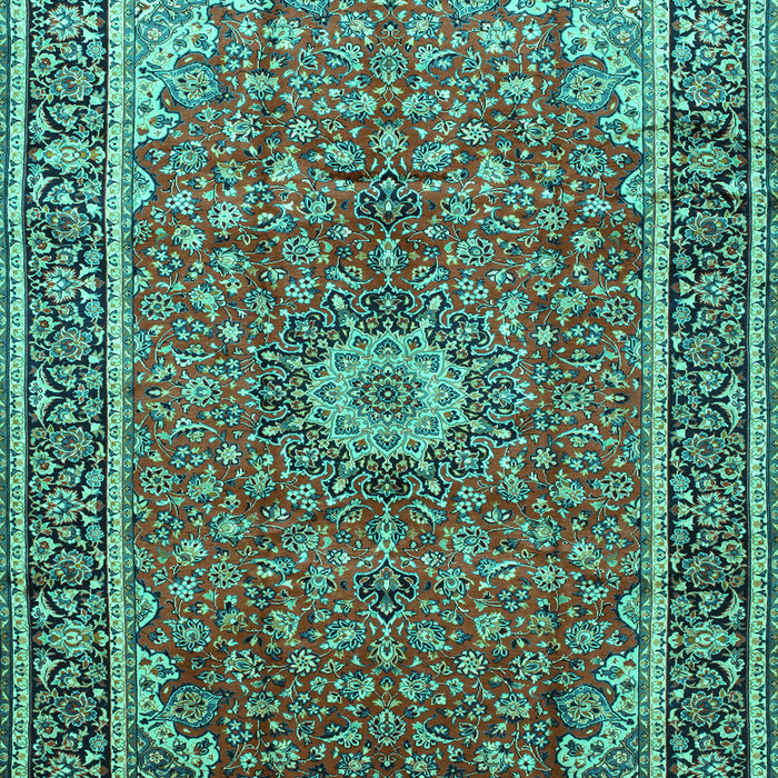 Medallion Turquoise Traditional Rug, tr83turq