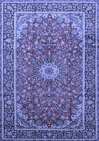 Medallion Blue Traditional Rug, tr83blu