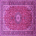 Square Medallion Pink Traditional Rug, tr83pnk