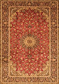 Medallion Orange Traditional Rug, tr83org