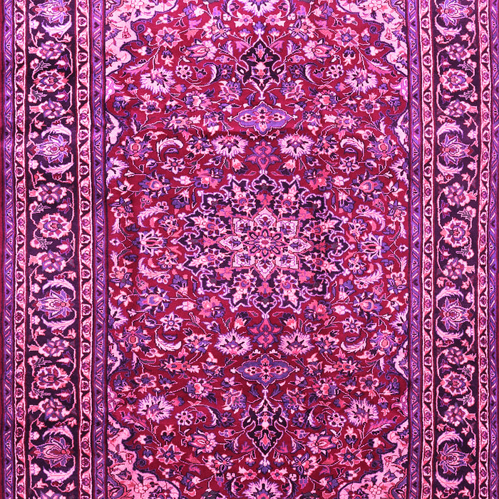 Machine Washable Persian Pink Traditional Rug, wshtr840pnk