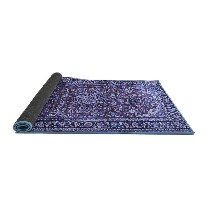 Sideview of Persian Blue Traditional Rug, tr840blu