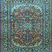 Square Persian Light Blue Traditional Rug, tr840lblu