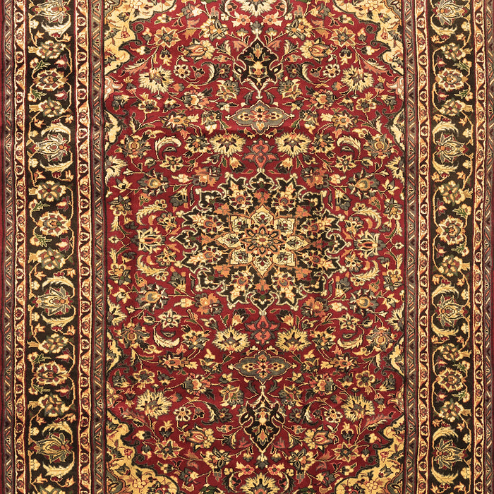 Machine Washable Persian Brown Traditional Rug, wshtr840brn