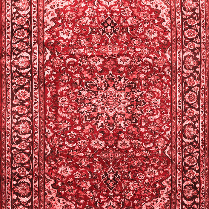 Machine Washable Persian Red Traditional Rug, wshtr840red