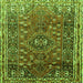Serging Thickness of Persian Green Traditional Rug, tr841grn