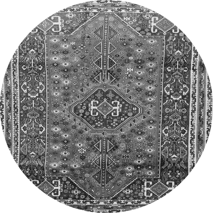 Machine Washable Persian Gray Traditional Rug, wshtr841gry