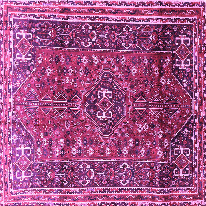 Square Persian Purple Traditional Rug, tr841pur