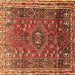 Square Persian Brown Traditional Rug, tr841brn