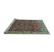 Sideview of Machine Washable Persian Light Blue Traditional Rug, wshtr841lblu