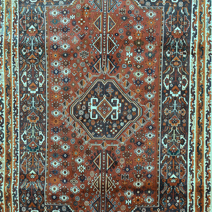 Machine Washable Persian Light Blue Traditional Rug, wshtr841lblu