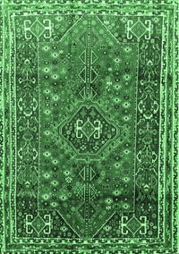 Persian Emerald Green Traditional Rug, tr841emgrn