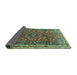 Sideview of Persian Turquoise Traditional Rug, tr841turq