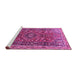 Sideview of Machine Washable Persian Purple Traditional Area Rugs, wshtr841pur