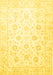 Oriental Yellow Traditional Rug, tr842yw