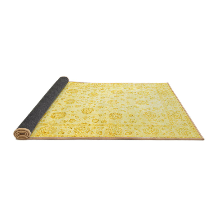 Sideview of Oriental Yellow Traditional Rug, tr842yw
