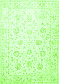 Oriental Green Traditional Rug, tr842grn