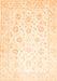 Oriental Orange Traditional Rug, tr842org