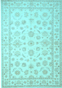 Oriental Light Blue Traditional Rug, tr843lblu