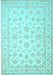 Oriental Light Blue Traditional Rug, tr843lblu