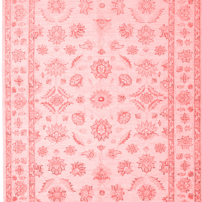 Machine Washable Oriental Red Traditional Rug, wshtr843red