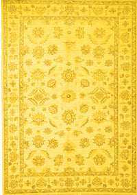 Oriental Yellow Traditional Rug, tr843yw