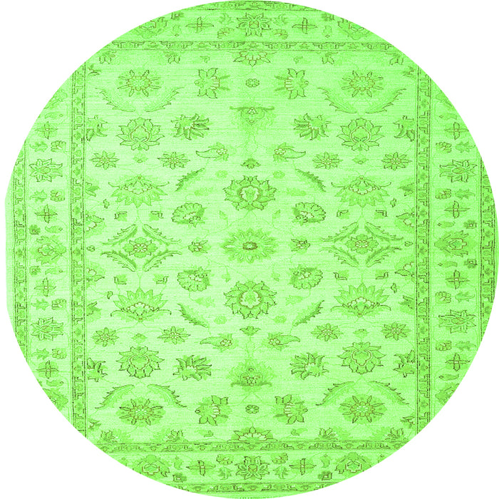 Machine Washable Oriental Green Traditional Area Rugs, wshtr843grn