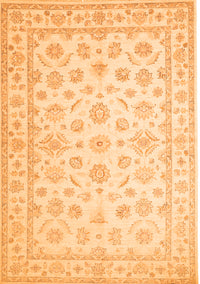 Oriental Orange Traditional Rug, tr843org