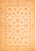 Oriental Orange Traditional Rug, tr843org