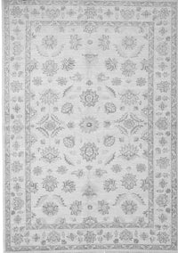 Oriental Gray Traditional Rug, tr843gry