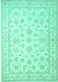 Oriental Turquoise Traditional Rug, tr843turq