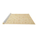 Sideview of Machine Washable Traditional Gold Rug, wshtr844