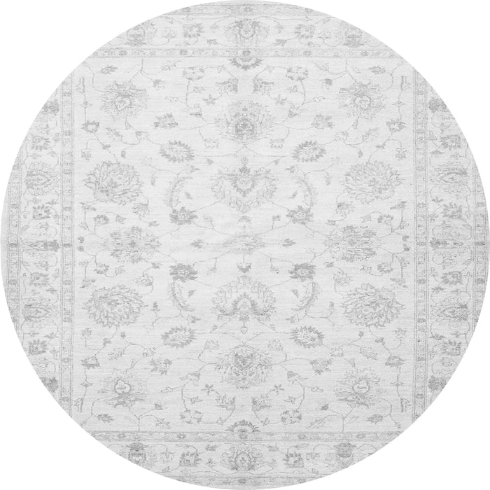 Square Oriental Gray Traditional Rug, tr844gry