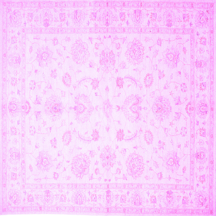 Square Oriental Purple Traditional Rug, tr844pur