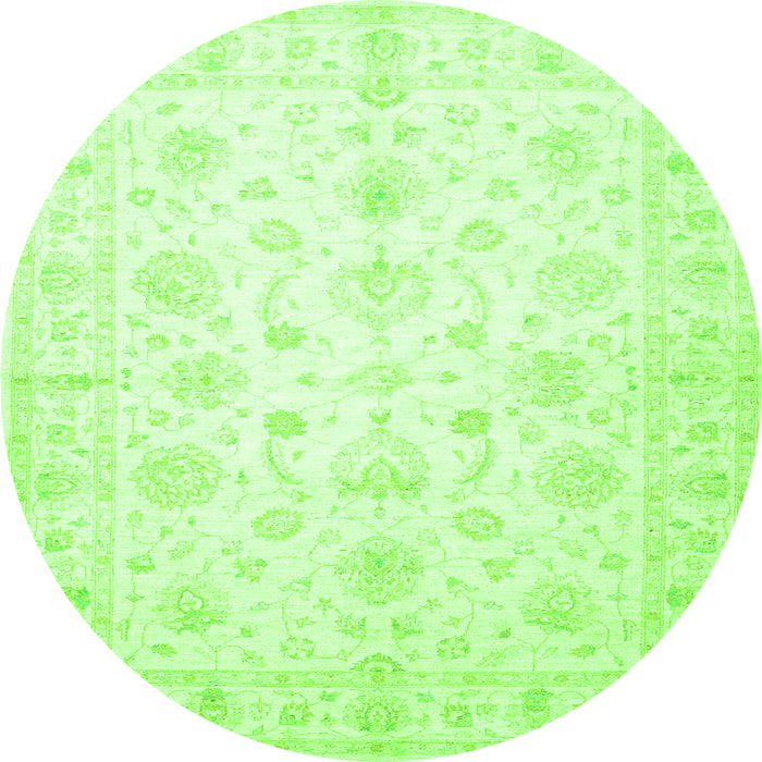 Machine Washable Oriental Green Traditional Area Rugs, wshtr844grn
