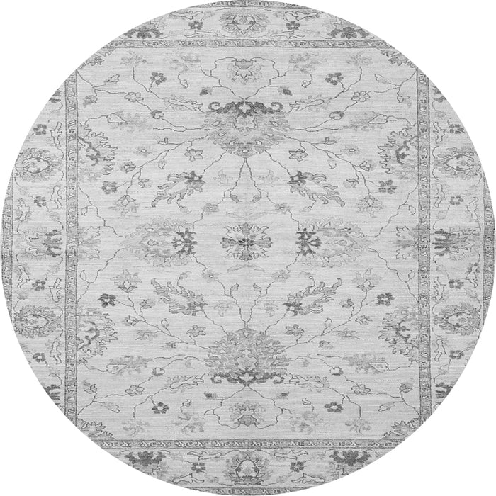Machine Washable Oriental Gray Traditional Rug, wshtr845gry