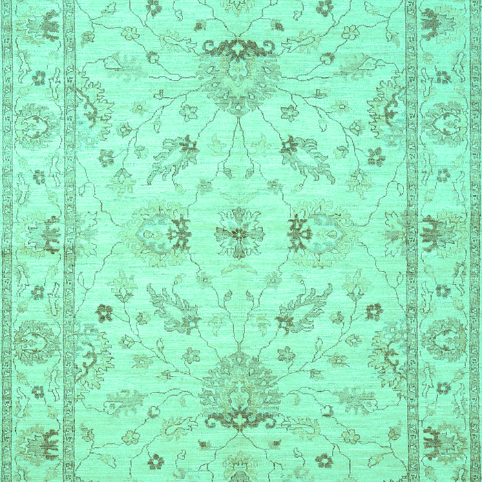 Oriental Turquoise Traditional Rug, tr845turq