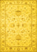 Oriental Yellow Traditional Rug, tr845yw