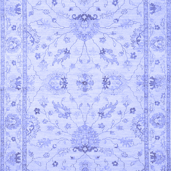 Machine Washable Oriental Blue Traditional Rug, wshtr845blu