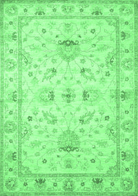 Oriental Emerald Green Traditional Rug, tr845emgrn