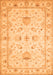 Oriental Orange Traditional Rug, tr845org