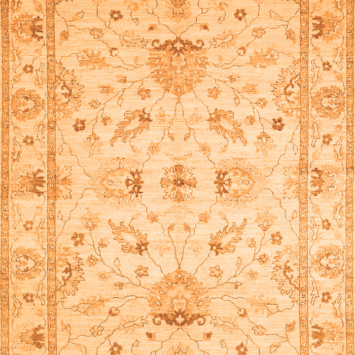 Oriental Orange Traditional Rug, tr845org
