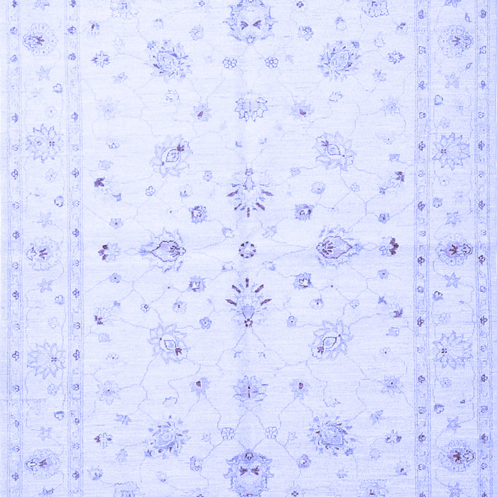 Machine Washable Persian Blue Traditional Rug, wshtr846blu